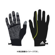 AA910-F88545-L [PONTE FLEECE GLOVES TOUCH Lサイズ ブラック/グレー]