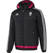 GYN38-S19367-J/M [2015-16 ユベントスFC パデットジャケット メンズ Mサイズ ブラック/ホワイト/ブライトピンク F12]
