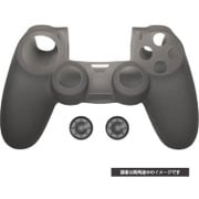 PS4用 コントローラーシリコンカバーセット クリアブラック