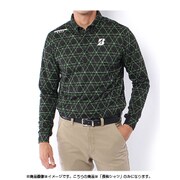AGM18FBKLL [15AW BRIDGESTONE GOLF（ブリヂストンゴルフ） 長袖シャツ メンズ LLサイズ BK]