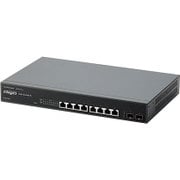 法人用 スイッチングハブ WEBスマート対応 POE 8ポート 3年保証 EHB-SG2A08-PL