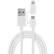 USB3.0対応 ライトニングケーブル White SC600-T150R 2-in-1 Cable 1.5m SC100-150 WC