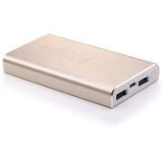 USB2ポート リチウムイオン モバイルバッテリー アルミニウムチタン合金 Gold GOC +D6000 GOC
