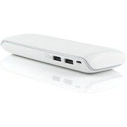 USB2ポート リチウムイオン モバイルバッテリー アルミニウムチタン合金 White S11000R