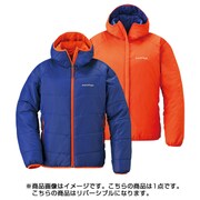 1101410 [サーマランド パーカ レディース Mサイズ インクブルー×サンセットオレンジ]