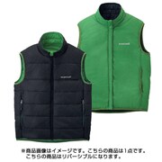 1101454 [サーマラップ ベスト キッズ 160 チャコールブラック/エバーグリーン]