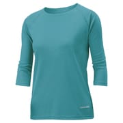 1104824 [WIC.フィット セミロングスリーブTシャツ レディース Lサイズ ターコイズ]