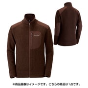 1106505 [ミッテルレギ フルジップセーター メンズ ダークブラウン Mサイズ]