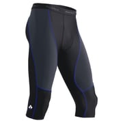 1107143 [サポーテックライトニーロングタイツ Men's XL ブラック×ウルトラマリン(BK/UM)]