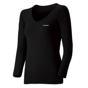 1107570 [ジオライン L.W. Uネックシャツ Women's S ブラック(BK)]
