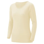 1107573 [スーパーメリノウール L.W. ラウンドネックシャツ Women's S アイボリー(IV)]