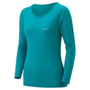 1107573 [スーパーメリノウール L.W. ラウンドネックシャツ Women's L ターコイズブルー(TQB)]