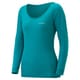 1107579 [スーパーメリノウール L.W. Uネックシャツ Women's M ターコイズブルー(TQB)]