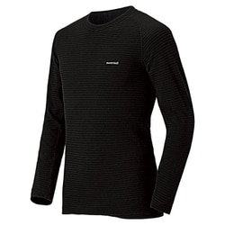 スーパーメリノウール EXP. ラウンドネックシャツ Men's 1107581 ブラック Sサイズ [アウトドア アンダーウェア メンズ]