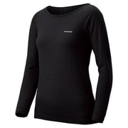 1107582 [スーパーメリノウールEXP. ラウンドネックシャツ Women's S ブラック(BK)]