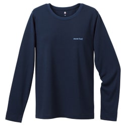 ヨドバシ Com モンベル Mont Bell Wic ロングスリーブtシャツ レディース Mサイズ ネイビー 通販 全品無料配達