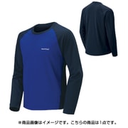 1114130 [WIC.ラグラン ロングスリーブTシャツ メンズ XLサイズ ダークネイビー×ダークブルー]