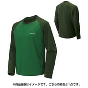 1114130 [WIC.ラグラン ロングスリーブTシャツ メンズ Sサイズ カーキグリーン×ボトルグリーン]