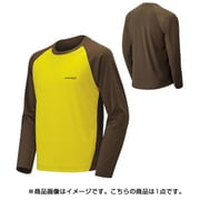 1114130 [WIC.ラグラン ロングスリーブTシャツ メンズ XLサイズ カーキ×レモンイエロー]