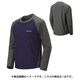 1114130 [WIC.ラグラン ロングスリーブTシャツ メンズ Mサイズ シャドウ×パープルネイビー]