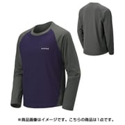 1114130 [WIC.ラグラン ロングスリーブTシャツ メンズ XLサイズ シャドウ×パープルネイビー]