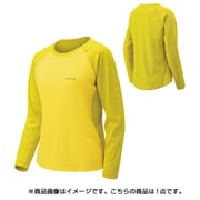 1114131 [WIC.ラグラン ロングスリーブTシャツ レディース Mサイズ レモンイエロー×シトラス]