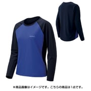 1114131 [WIC.ラグラン ロングスリーブTシャツ レディース Mサイズ ネイビー×ウルトラマリン]