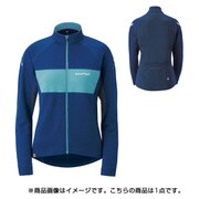 1130441 [メリノウールプラス サイクルジャージ レディース Lサイズ ダークブルー]