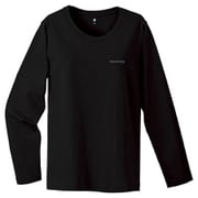 2104497 [ペアスキンコットン ロングスリーブT レディース Lサイズ ブラック]