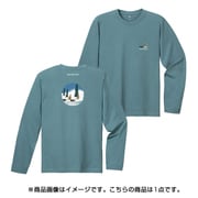 2104512 [ペアスキンコットン ロングスリーブT そり XSサイズ ミネラル]