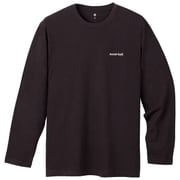 2104554 [コットン ロングスリーブT ワンポイントロゴ メンズ Lサイズ チェストナッツ]