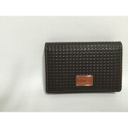 型押し LF付名刺入 チョコ 6HN476