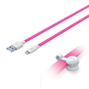 Lightningカラー 強靱ケーブル 1.5m ピンク