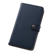 RT-AQM2LBC6/DN  AQUOS SH-M02/SH-RM02 シンプルブックレザーケース/ダークネイビー