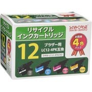 ブラザー用リサイクルインク LC12-4PK対応 SHRB-LC12-4PACKD