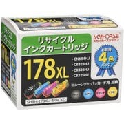 hp用リサイクルインク 178XL-4PACK対応 SHRH-178XL-4PACKD