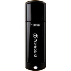 USBメモリ 128GB USB3.0 キャップ式 ブラック TS128GJF700
