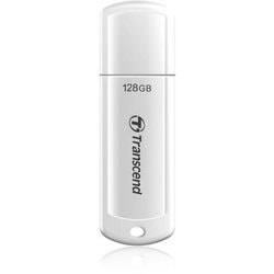 USBメモリ 128GB USB3.0 キャップ式 ホワイト TS128GJF730