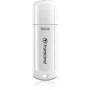 USBメモリ 128GB USB3.0 キャップ式 ホワイト TS128GJF730