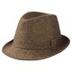 2108160 [ウールツイード センタークリークハット 男女兼用 Lサイズ タン]
