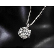 ネックレス ジュンPt0.5ctダイヤモンドペンダント