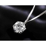ネックレス ジュンPt1.0ctダイヤモンドペンダント