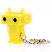 ロボット型のイヤフォンジャック分配器 Sound Share Bot イエロー