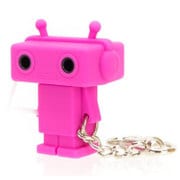 ロボット型のイヤフォンジャック分配器 Sound Share Bot ピンク
