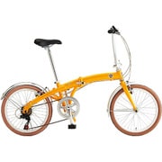 折りたたみ自転車 20型 外装7段変速 AL-FDB207V イエロー