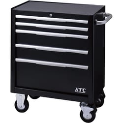 EKW1005BK [ローラーキャビネット 5段5 引出し ブラック]