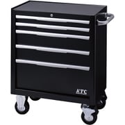EKW1005BK [ローラーキャビネット 5段5 引出し ブラック]