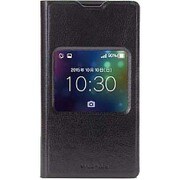 AQUOS Compact/Disney mobile/AQUOS Xx2 mini用 窓付きPUレザーケース PRIME Window ブラック LP-SH02HLPWBK