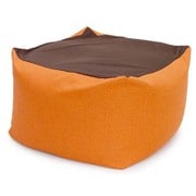 フレキシブルビーズクッション 洗濯できるカバー付き オレンジ beads-flex-cushion-cbc313-or