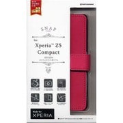 2058Z5COM [Xperia Z5 Compact SO-02H用 ケース 手帳 横 マゼンタ]